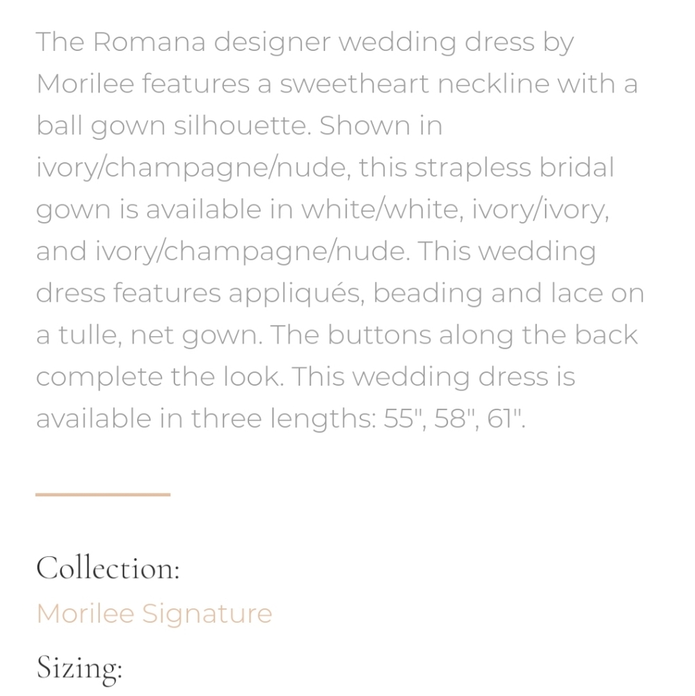 New/Never worn wedding dress by Morilee w/ veil - Picture 5 of 13
